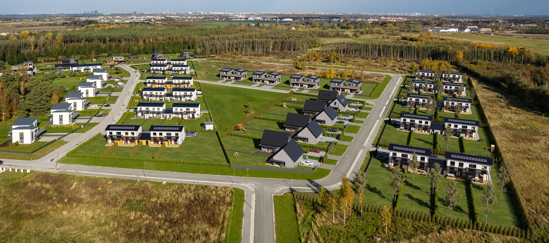 Residential area Uuesalu in Estonia