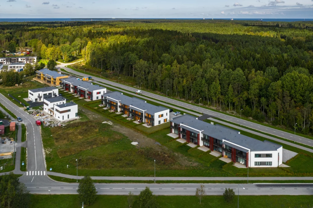 Residential area Uuetoa in Estonia in September 2019